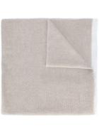 Agnona Plain Knitted Scarf - Neutrals