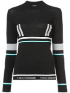 Paco Rabanne Long Sleeved Sweater - Black