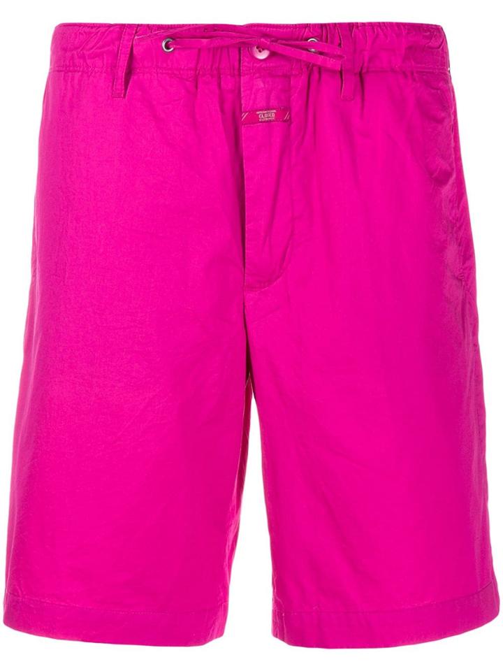 Closed Drawstring Waist Shorts - Pink