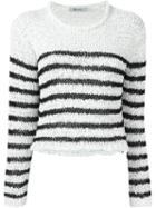T By Alexander Wang Striped Jumper, Women's, Size: Small, White, Nylon/polyester