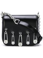 Versus Lion Pins Shoulder Bag - Black