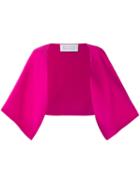 Gianluca Capannolo - Bolero Jacket - Women - Acetate/viscose - 44, Pink/purple, Acetate/viscose