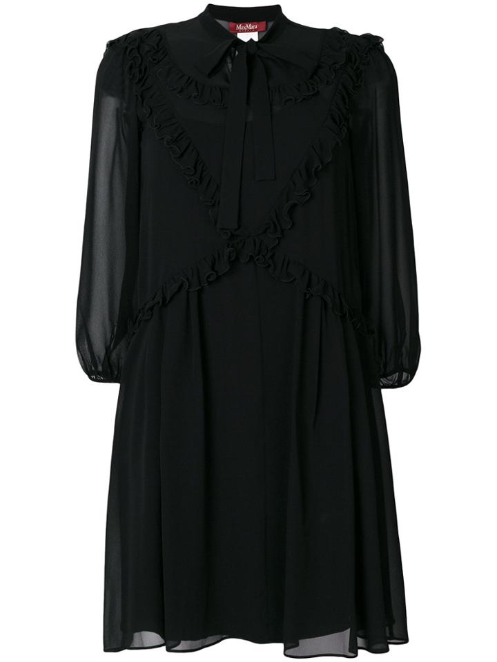 Max Mara Studio Bow Tie Dress - Black