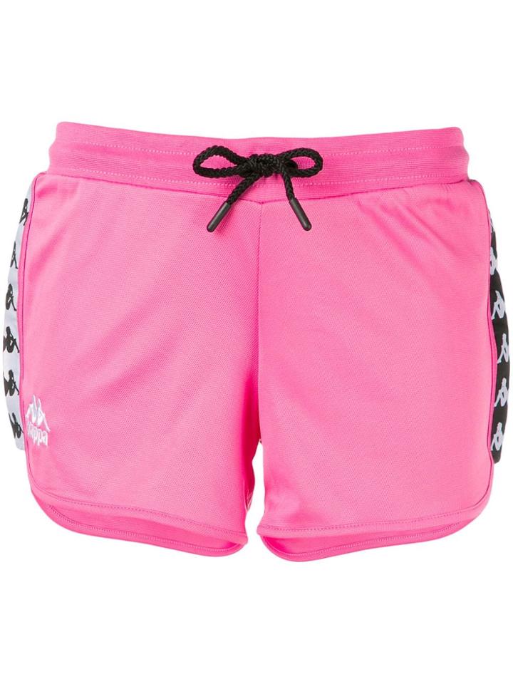 Kappa Drawstring Logo Shorts - Pink