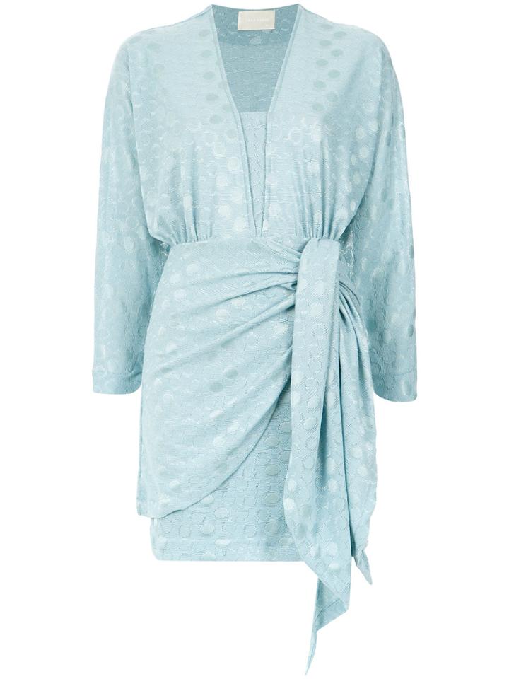 Lilly Sarti Short Envelope Dress - Blue