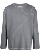 A-cold-wall* Curved Stitching Jumper - Grey