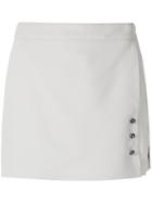 Giuliana Romanno Embellished Skirt, Women's, Size: 40, Beige, Polyester