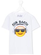Mc2 Saint Barth Kids - Sun Barth Emoji T-shirt - Kids - Cotton - 8 Yrs, White