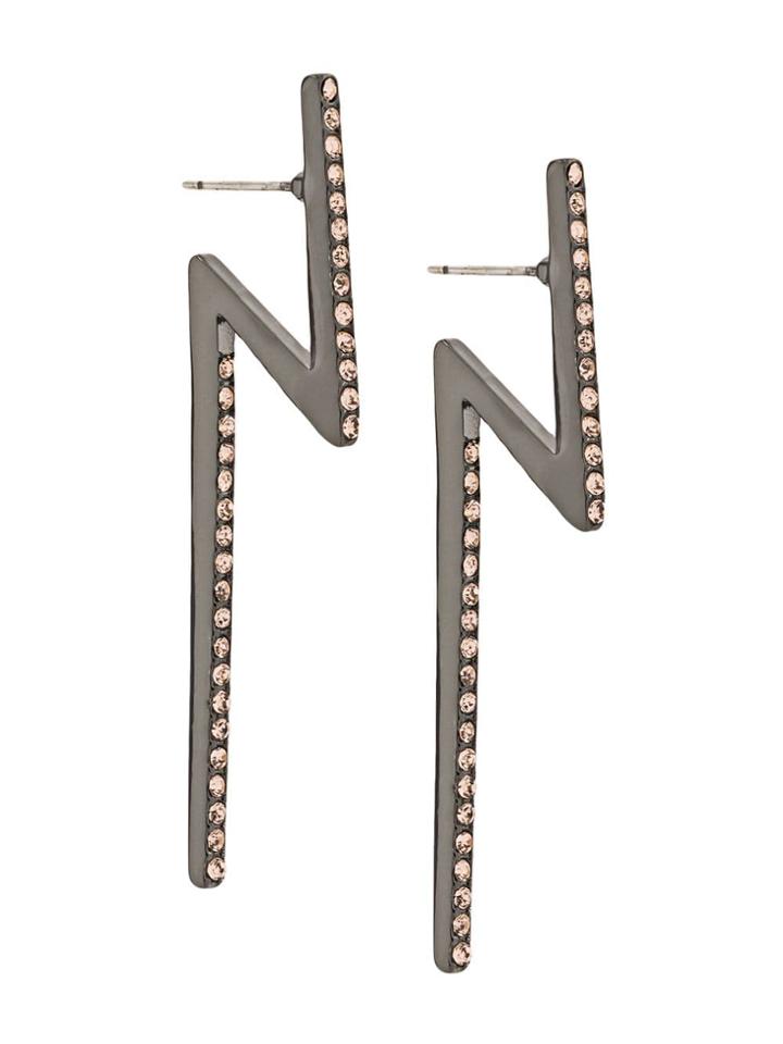 Federica Tosi Lightening Bolt Earrings - Grey