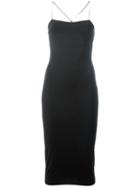 T By Alexander Wang Cut Out Cami Dress, Women's, Size: Medium, Black, Spandex/elastane/modal