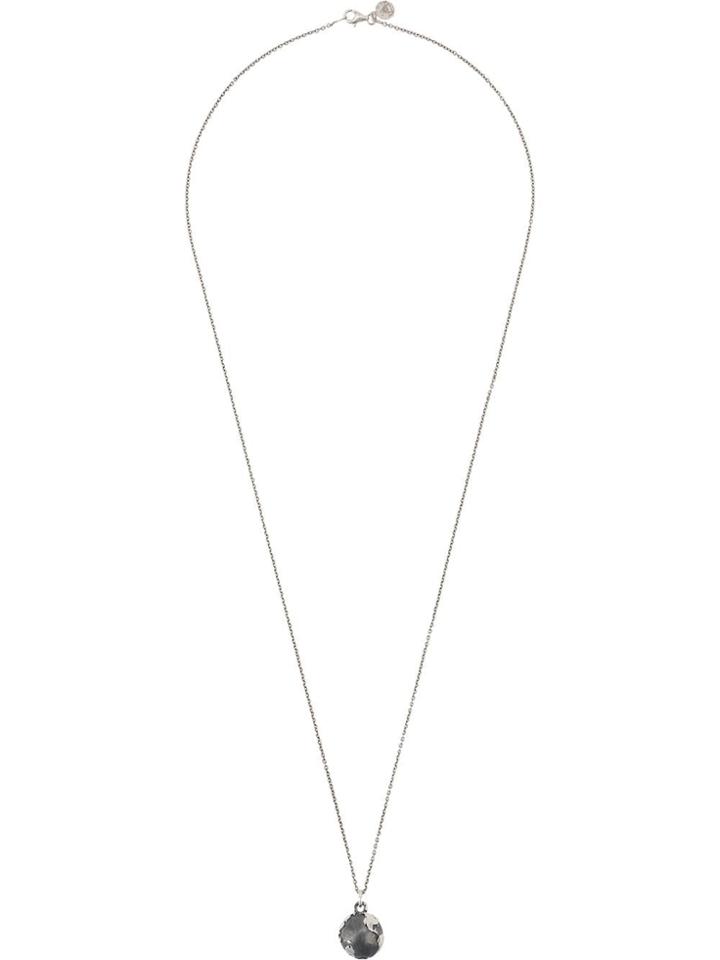 Nove25 Globe Pendant Chain Necklace - Silver