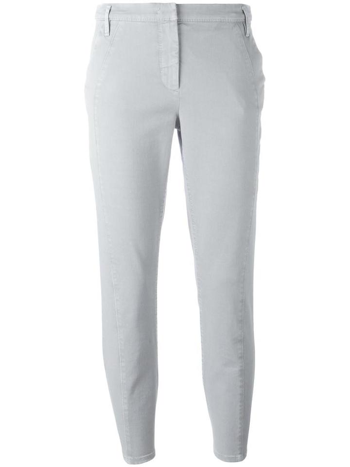 Dorothee Schumacher Cropped Trousers, Women's, Size: 2, Grey, Cotton/spandex/elastane
