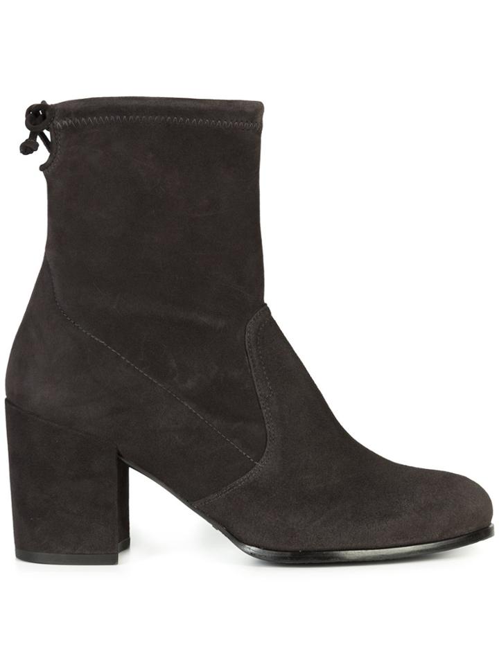 Stuart Weitzman Shorty High Ankle Boots - Black