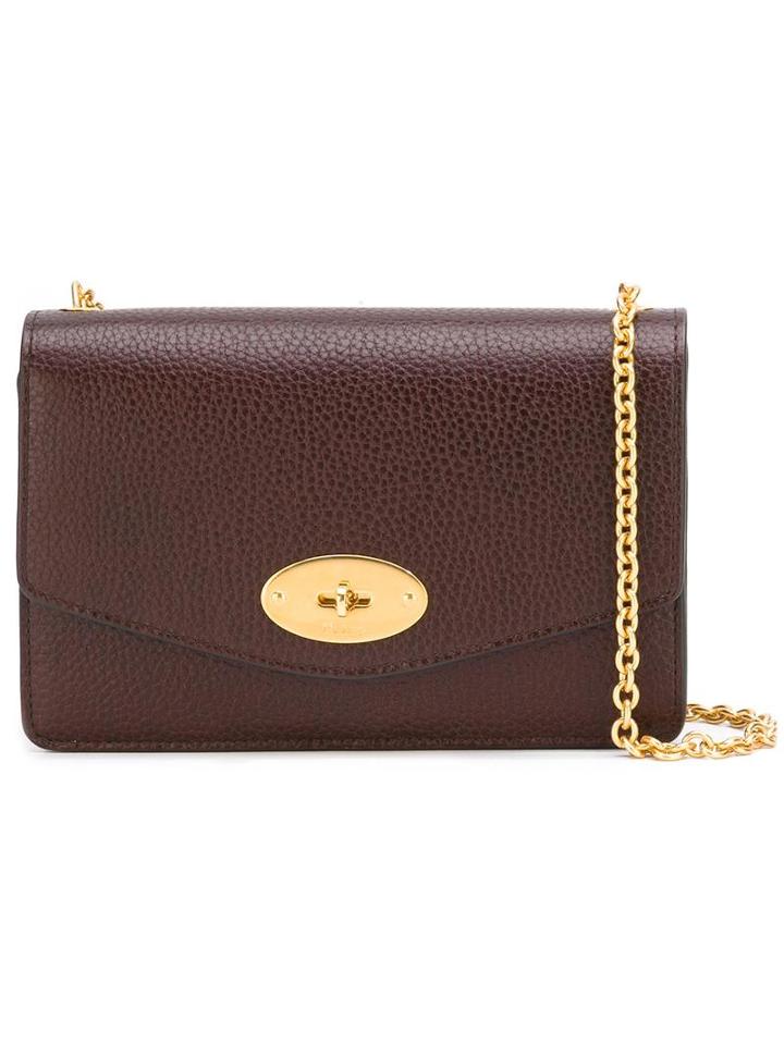 Mulberry Chain Strap Crossbody Bag, Women's, Red, Leather