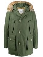 Woolrich Multi-pocket Parka Coat - Green