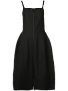 Vera Wang Square Neck Bell Dress, Women's, Size: 4, Black, Cotton/nylon/wool