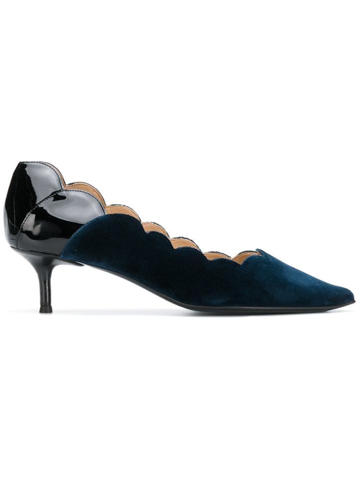 Chloé Lauren Pointy Toe Pumps - Blue