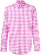 Etro Gingham Print Shirt - Pink & Purple