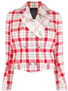 John Galliano Vintage Checked Jacket - Red