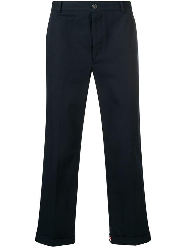Thom Browne 1 Cuff Cavalary Twill Chino - Blue