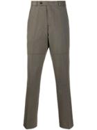 Martine Rose High Waist Long Trousers - Brown