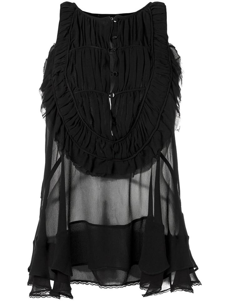 Andrea Bogosian - Silk Top - Women - Silk - P, Black, Silk