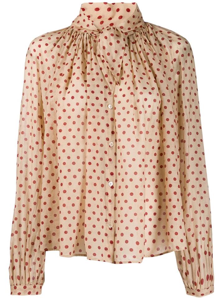 Forte Forte Polka Dot Print Shirt - Neutrals