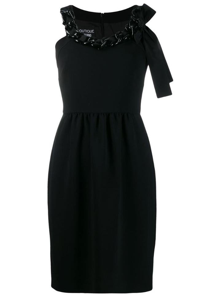 Boutique Moschino Chain-embellished Mini Dress - Black