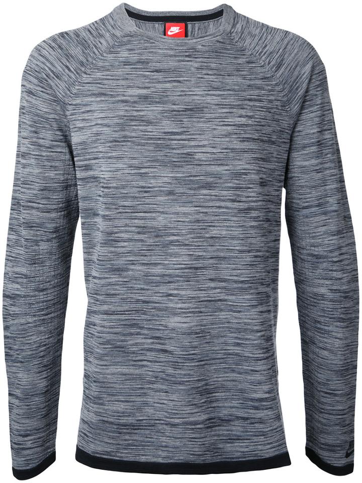 Nike Longsleeved T-shirt, Men's, Size: Medium, Grey, Cotton/nylon