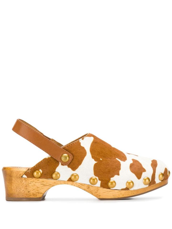 Tory Burch Blythe 50 Clogs - Brown