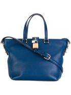 Dolce & Gabbana Dolce Shopper Tote, Women's, Blue, Leather
