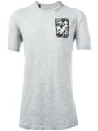 11 By Boris Bidjan Saberi Geometric Print T-shirt, Men's, Size: Small, Grey, Cotton