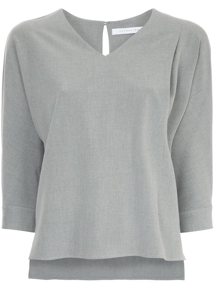 Estnation Classic Shift Blouse - Grey