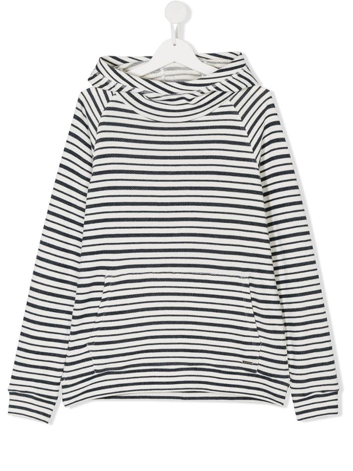 Woolrich Kids Teen Striped Hoodie - Blue