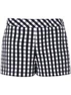 Twin-set Checked Fitted Shorts - Black