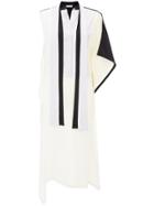 Jw Anderson Patchwork Dress With Contrast Tie - White