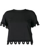 Dondup Embroidered-hem T-shirt - Black