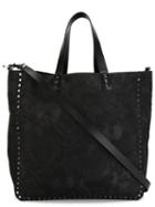 Valentino 'rockstud' Floral Print Tote