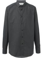 Saint Laurent Micro Dot Shirt, Men's, Size: 40, Black, Cotton