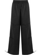 Wales Bonner Striped Wide Leg Trousers - Black