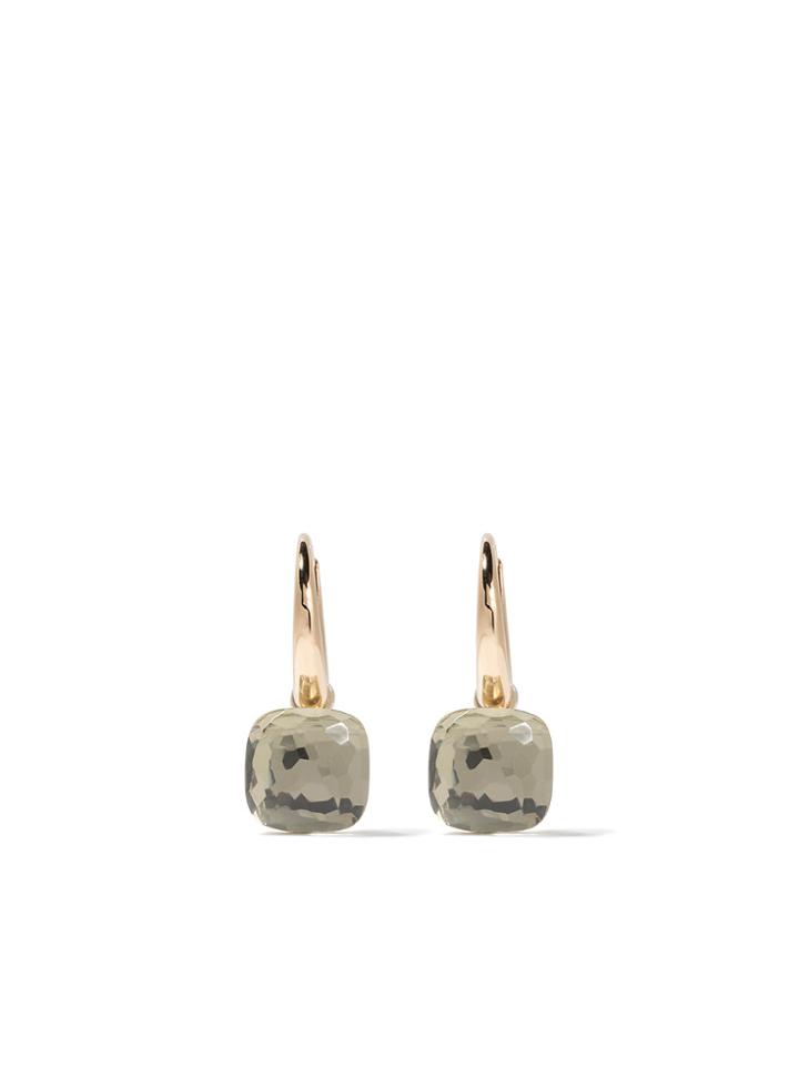 Pomellato 18kt Rose & White Gold Nudo Prasiolite Earrings -