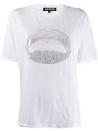 Markus Lupfer Sequin Lip T-shirt - White