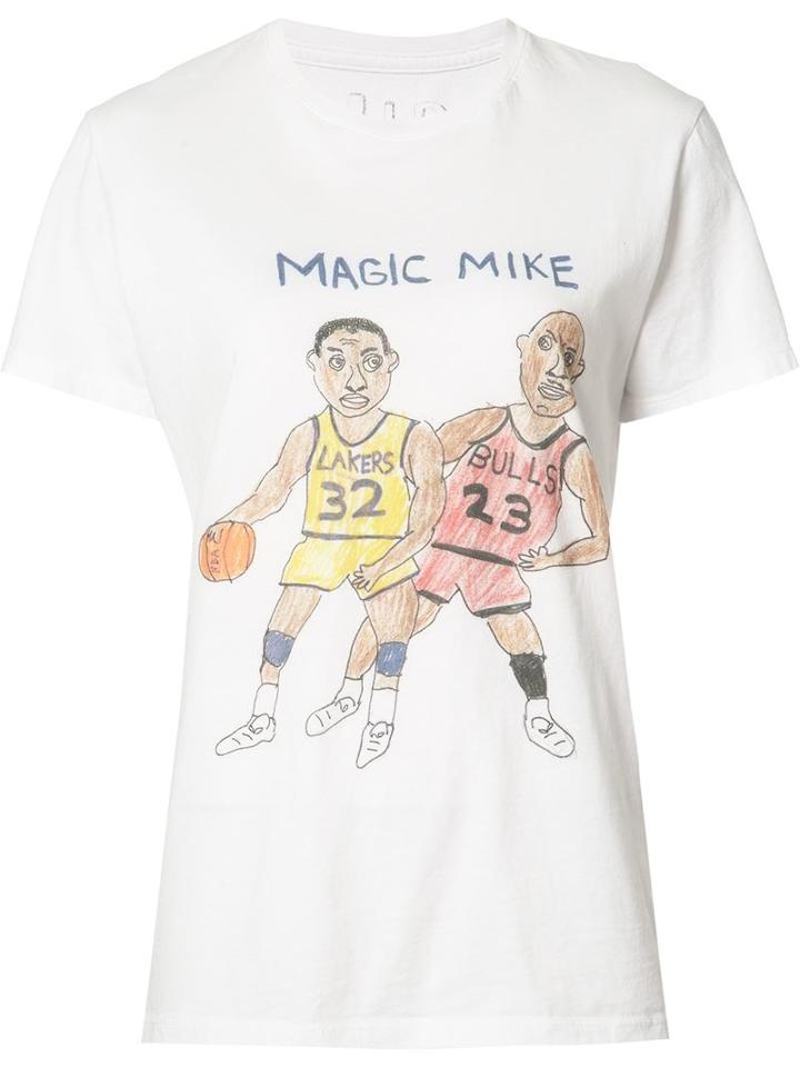 Unfortunate Portrait Magic Mike T-shirt, Women's, Size: Xs, White, Cotton