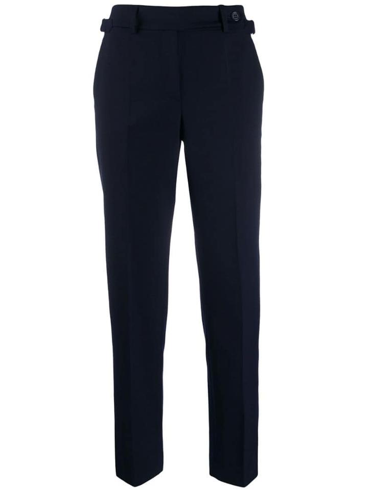 Red Valentino Red(v) Side Buckle Cropped Trousers - Blue