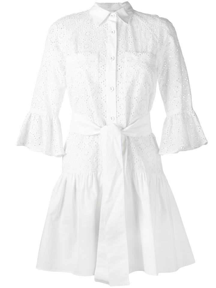 Derek Lam 10 Crosby - Button-down Shirt Dress - Women - Cotton/polyester - 6, White, Cotton/polyester
