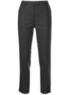 Incotex Cropped Suit Trousers - Brown