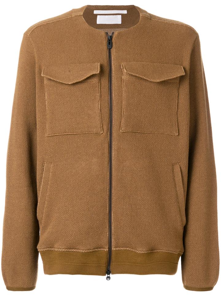 White Mountaineering Collarless Jacket - Brown