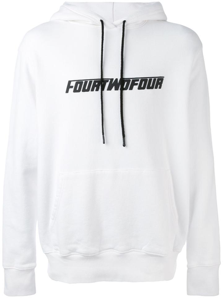 424 Fairfax - 'fourtwofour' Sweatshirt - Men - Cotton/spandex/elastane - L, White, Cotton/spandex/elastane