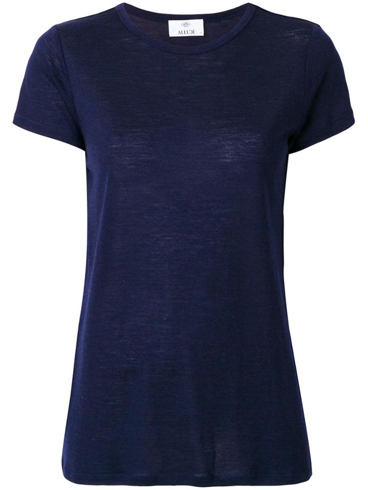 Allude Plain T-shirt - Blue