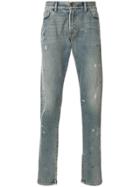 Ih Nom Uh Nit Distressed Zip Hem Jeans - Blue